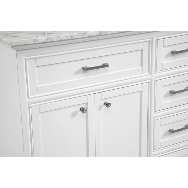 Americana White 60-Inch Vanity Sink Set, image 6