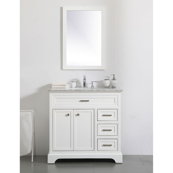 Americana White 36-Inch Vanity Sink Set, image 2
