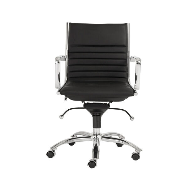 Dirk Black 27-Inch Low Back Office Chair, image 1