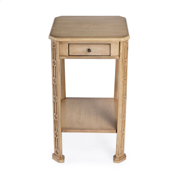 Moyer Antique Beige Side Table with Storage, image 3