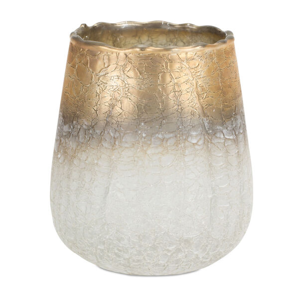 Gold Decorative Glass Vase, image 1