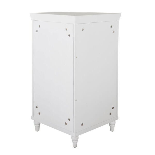 Florence 32-Inch White Corner Floor Cabinet, image 5