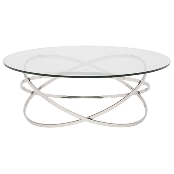 Corel Clear and Silver Coffee Table, image 3