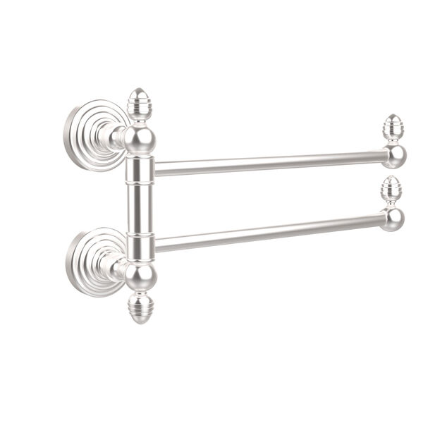 Waverly Place Collection 2 Swing Arm Towel Rail, Satin Chrome, image 1