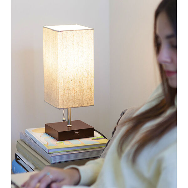 Grace Brown LED Table Lamp, image 6