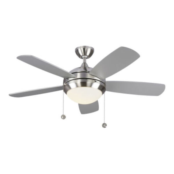 Discus Brushed Steel 44-Inch LED Ceiling Fan, image 1