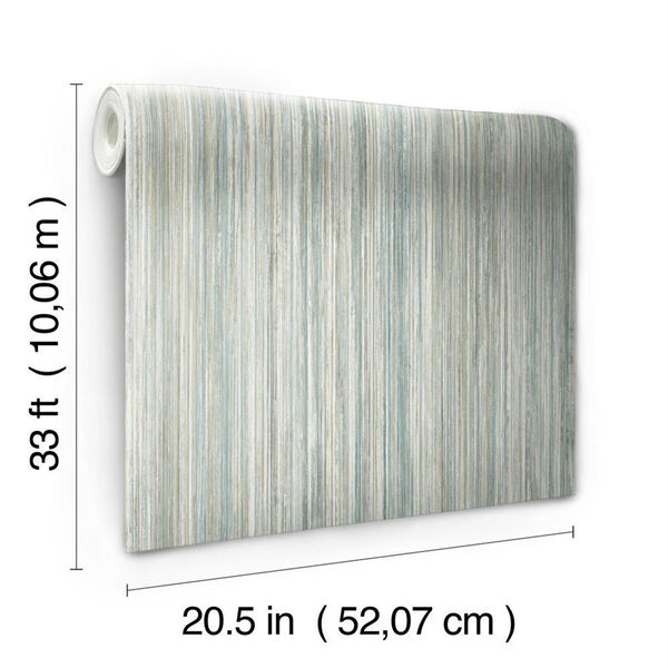 Modern Art Blue Painted Stripe Wallpaper - SAMPLE SWATCH ONLY, image 4