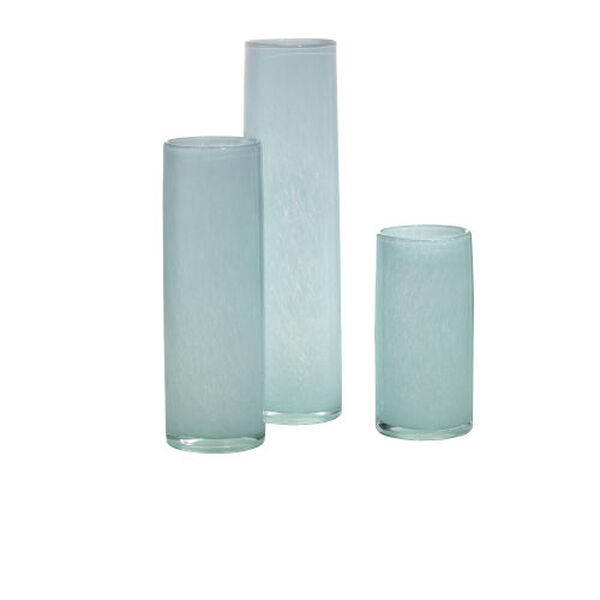 Gwendolyn Blue Hand Blown Vases Set of Three, image 1