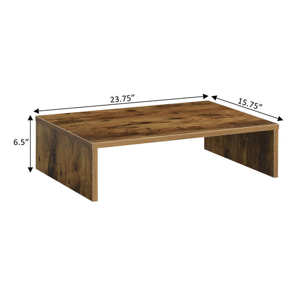 Designs2Go Barnwood Small TV Monitor Riser for TVs up to 26 Inches, image 4