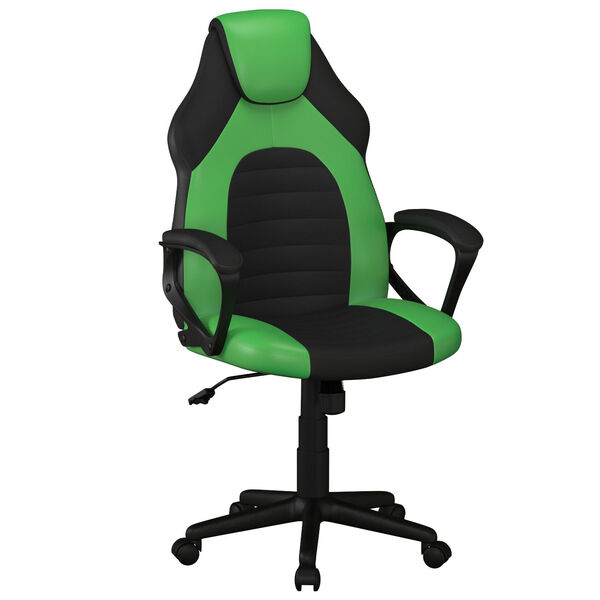 Oren Green High Back Gaming Task Chair with Vegan Leather, image 3