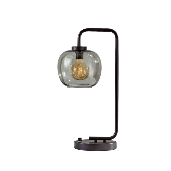 Ashton Matte Black One-Light  Table Lamp, image 1