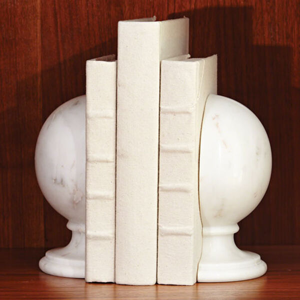 Marble Sphere Bookends, image 1