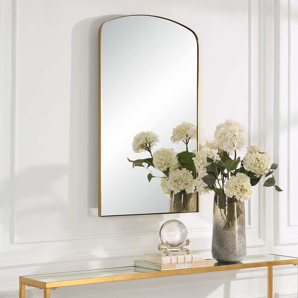 Tordera Brass Arch Mirror, image 1