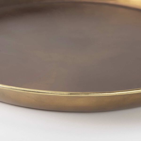 Eagan Brass Aluminium Large Tray, image 6