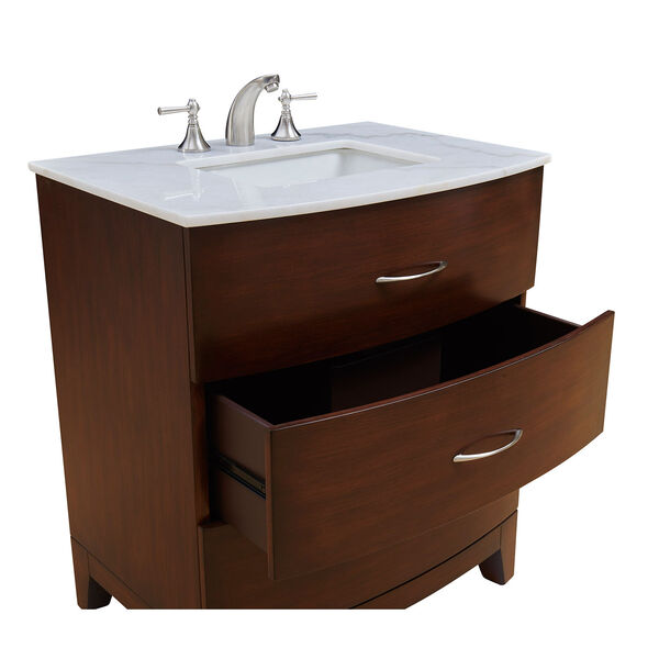 Bauhaus Brown 30-Inch Vanity Sink Set, image 5