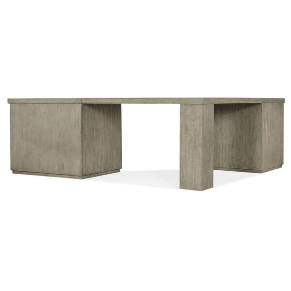 Linville Falls Smoked Gray Corner Desk with File and Lateral File, image 2