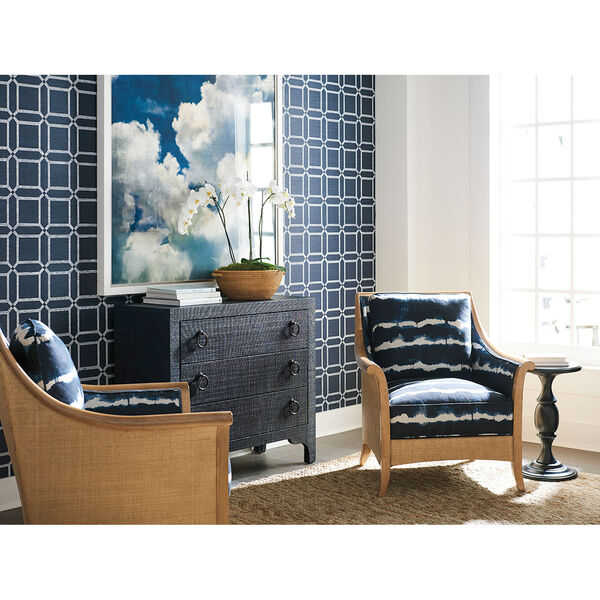 Upholstery Blue Nantucket Raffia Chair, image 3