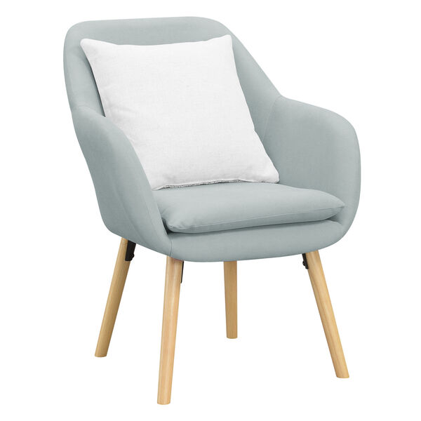 Take a Seat Sea Foam Blue Fabric Charlotte Accent Chair, image 3