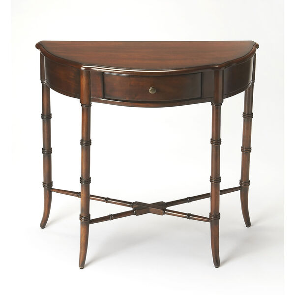 Skilling Cherry Demilune Console Table, image 1