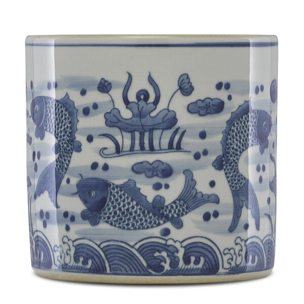 Ming Blue and White Planter, image 2