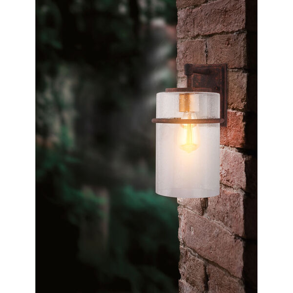 Brandel Rust 10-Inch One-Light Outdoor Wall Sconce, image 3