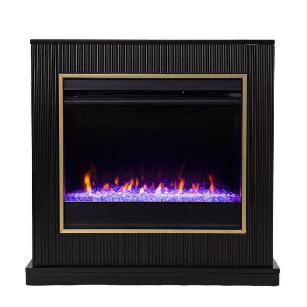 Crittenly Black Color Changing Electric Fireplace, image 4