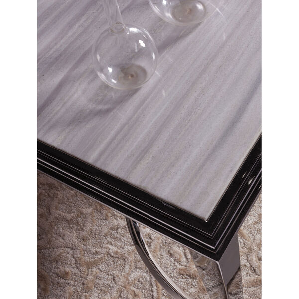 Signature Designs Stainless Steel Sangiovese Square End Table, image 3