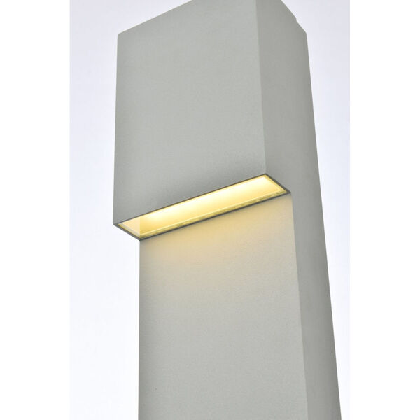 Raine Silver 240 Lumens 12-Light LED Outdoor Wall Sconce, image 3