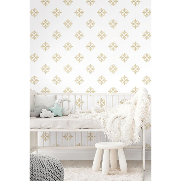 Honey Bee Gold Peel And Stick Wallpaper, image 3