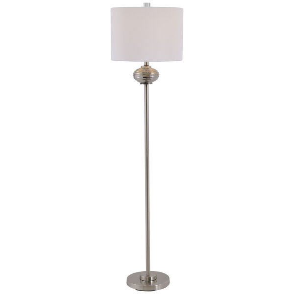 Kenwood Brushed Nickel 64-Inch One-Light Floor Lamp, image 1