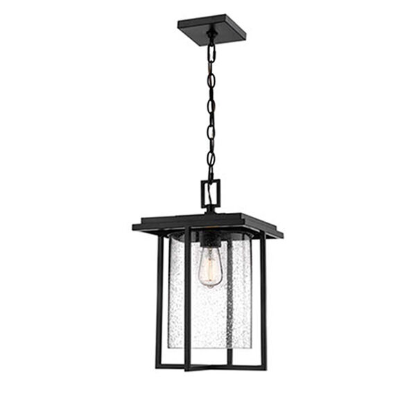 Pax Black Eight-Inch One-Light Outdoor Pendant, image 1