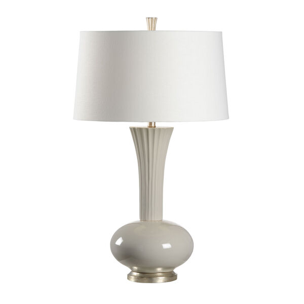 Transitional Gray Glaze One-Light Table Lamp, image 1