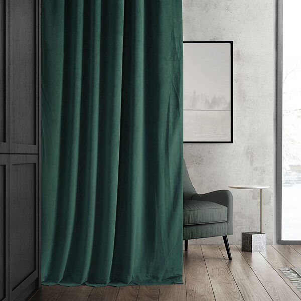 Green Polyester Blackout Single Panel Curtain 50 x 108, image 9