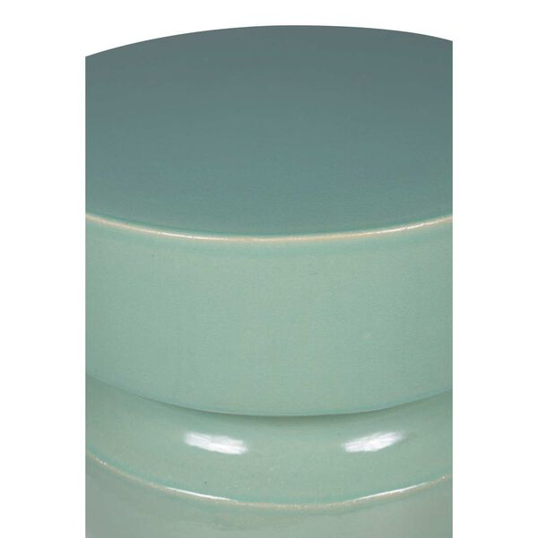 Provenance Signature Ceramic Mint 18-Inch Balance Stool Accent Table, image 6