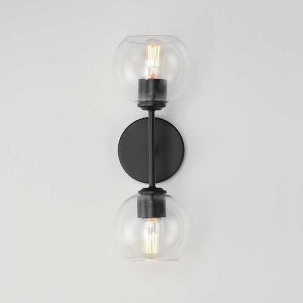 Knox Black Two-Light Wall Sconce, image 3