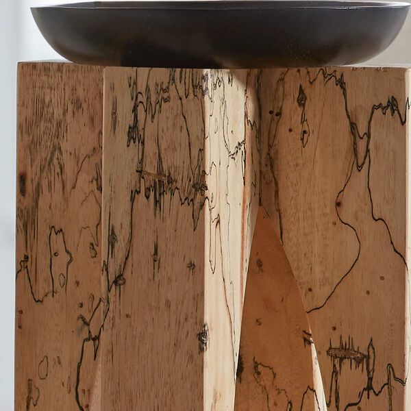 Ilva Brown Wood Candleholders, Set of Two, image 3