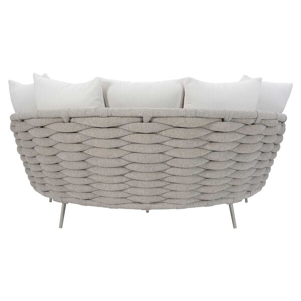 Wailea Nordic Gray and White Outdoor Daybed, image 4