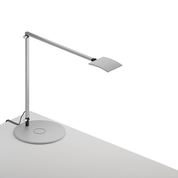 Mosso Silver LED Pro Desk Lamp with Wireless Charging Qi Base, image 1