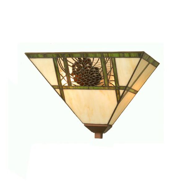 14-Inch Pinecone Wall Sconce, image 1