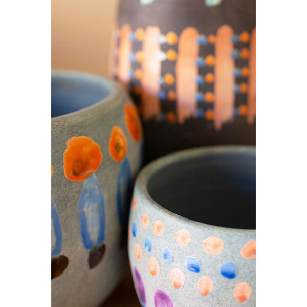 Multicolor Colorful Ceramic Vases, Set of Three, image 2