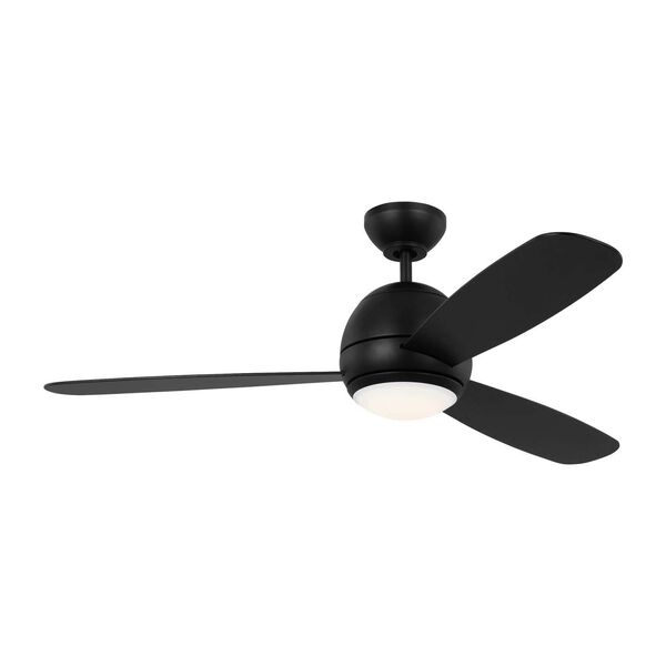 Orbis Midnight Black 52-Inch LED Downrod Ceiling Fan, image 1