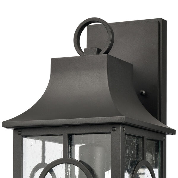 Triumph Textured Black Seven-Inch One-Light Outdoor Wall Sconce, image 5