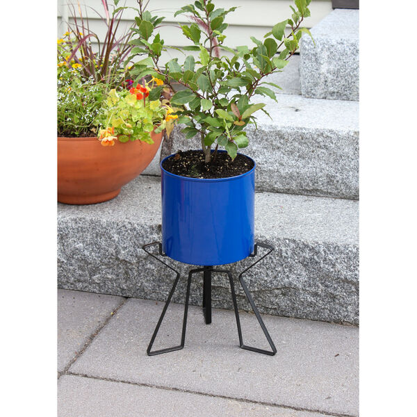 Florence French Blue Planter with Bowl, image 3