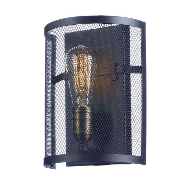 Palladium Black and Natural Aged Brass Eight-Inch One-Light Wall Sconce, image 1