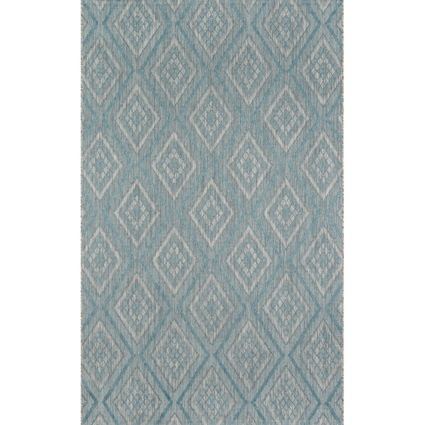 Lake Palace Light Blue Indoor/Outdoor Rug, image 1
