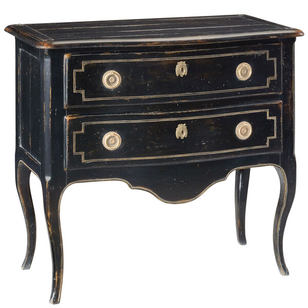 Black Chest with Two Drawers, image 1