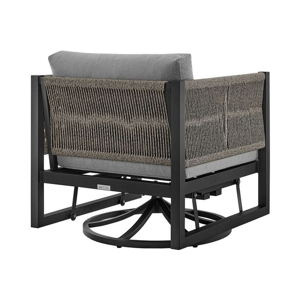 Cuffay Black Outdoor Swivel Chair, image 5