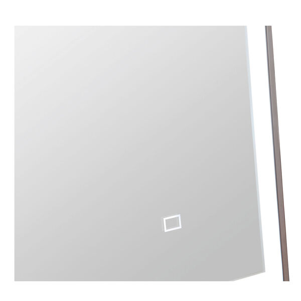 1.9-Inch x 22-Inch x 30-Inch LED Wall Mirror with Stainless Steel Frame, image 3