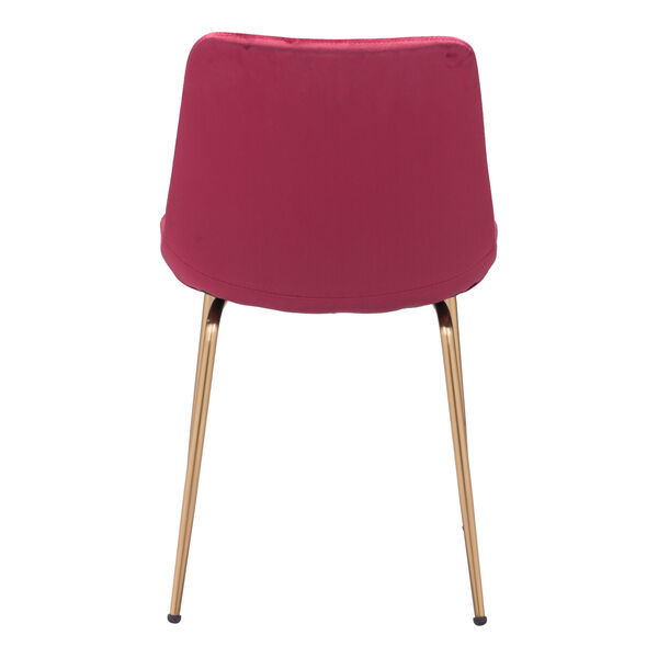 Tony Red and Gold Dining Chair, Set of Two, image 5