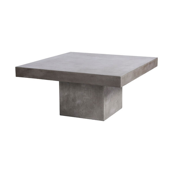 Millfield Polished Concrete Outdoor Coffee Table, image 1